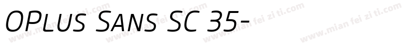 OPlus Sans SC 35字体转换